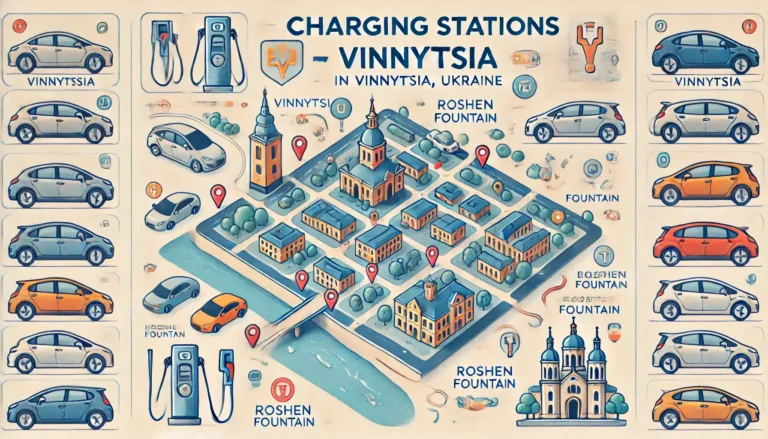 Карта зарядных станций Винница
