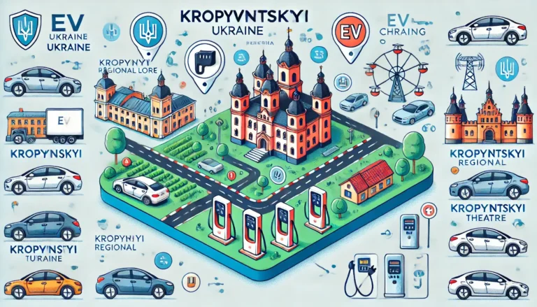 Карта зарядных станций Кропивницкий