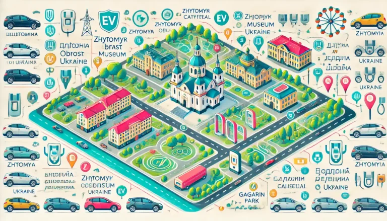 Карта зарядних станцій Житомир
