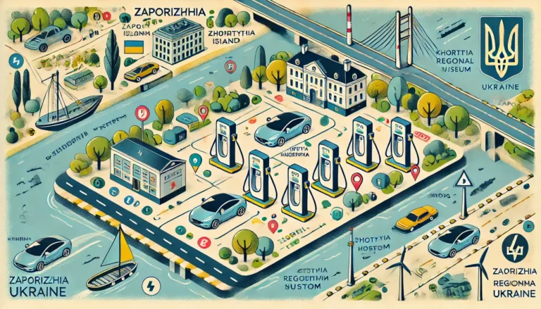 Карта зарядних станцій Запоріжжя