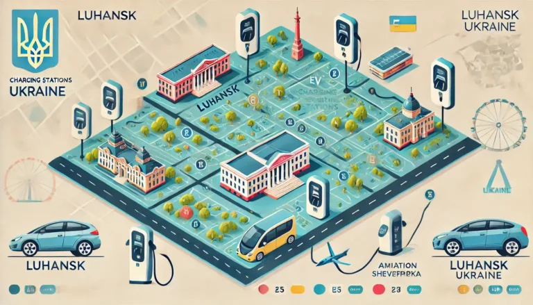 Карта зарядних станцій Луганськ