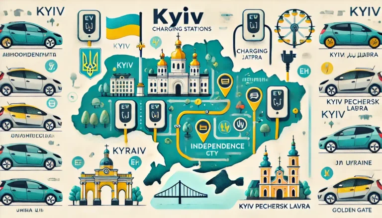 Карта зарядних станцій Київ